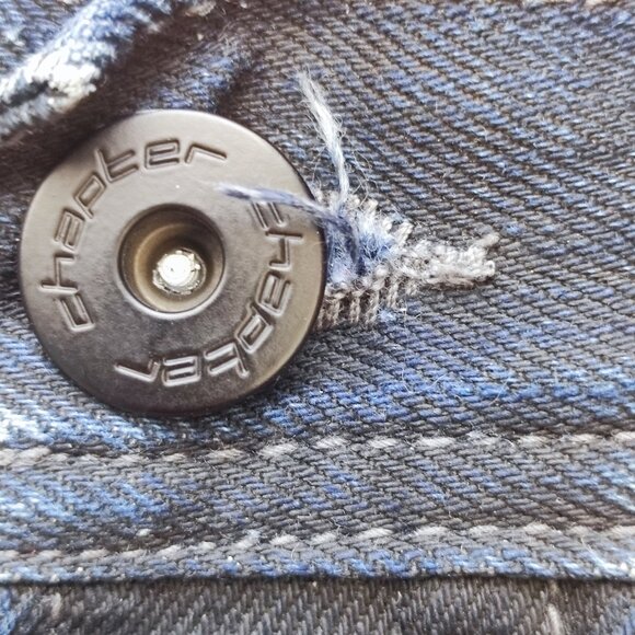 Chapter jeans slim straight distressed indigo blue men's size 32x32 - Picture 9 of 11